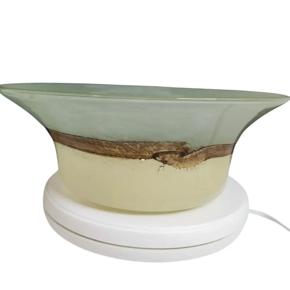 NWOB Vintage PartyLite Tranquility Glass Bowl Multi Use Southwestern Cottagecore - Picture 12 of 14
